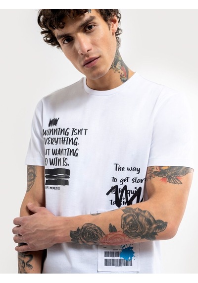 LOFT Regular Fit Erkek Tshirt K.kol Lf2035160 Q1.v1 Beyaz