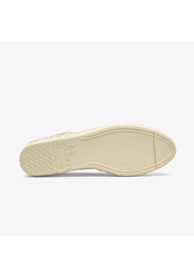 Manebi Hamptons Double Sole Kadın Yeşil Deri Espadril