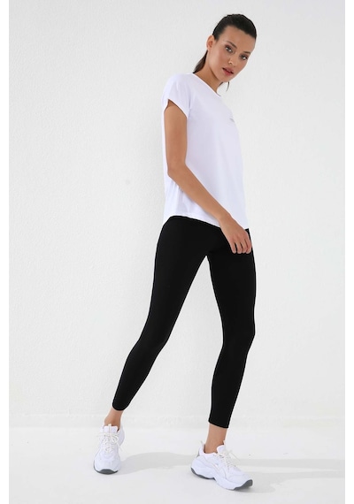 Tommy Life Beyaz Basic Kısa Kol Standart Kalıp O Yaka Kadın T-shirt - 97144 Beyaz