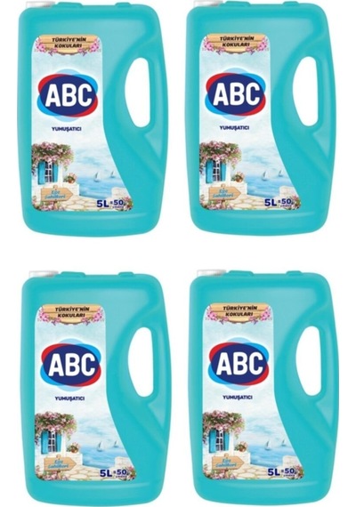 Çamaşır Yumuşatıcısı - Ege Sahilleri 5 Lt - 4'lü Set Diğer