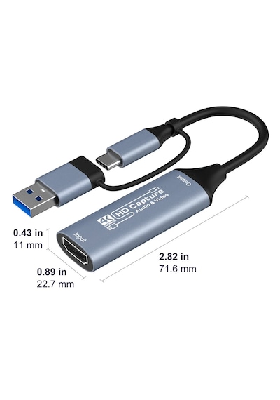 4k 30hz Hdmı Video Capture Card Usb 3.0 Ve Type-c Görüntü Yakalama Kartı