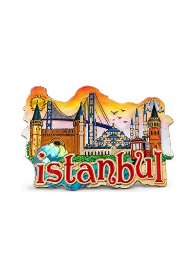 İstanbul Temalı Silikon Buzdolapı Süsü Magnet 93246639