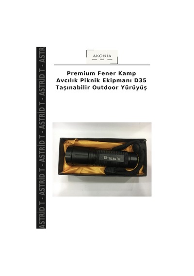 Premium Fener Kamp Avcılık Piknik Ekipmanı D35 Taşınabilir Outdoor Yürüyüş Beyaz
