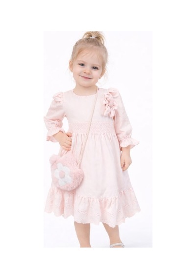 İrem Çocuk Giyim Kız Çocuk Güpürlü Balon Kol Model Bilekleri Lastikli Peluş Çantalı Pudra Renk Midi Boy Elbise Pudra İrem Çocuk Giyim Kız Çocuk Güpürlü Balon Kol Model Bilekleri Lastikli Peluş Çantalı Pudra Renk Midi Boy Elbise Pudra