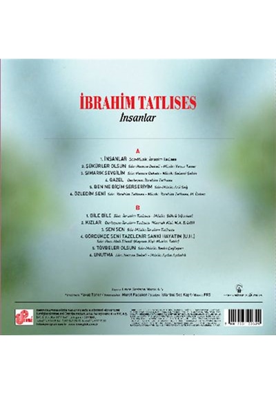İbrahim Tatlıses - İnsanlar Plak