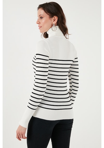 Fashion Friends Bayan Kazak 25k0024k1 Ekru Çizgili Ekru Çizgili