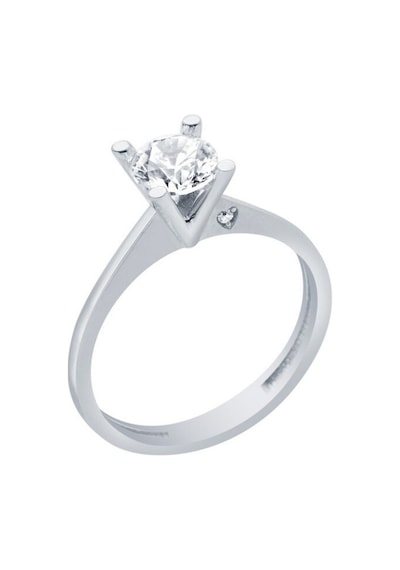 Diamond Line - Gülaylar - Altın 14 Ayar Tektaş Yüzük (527305122)