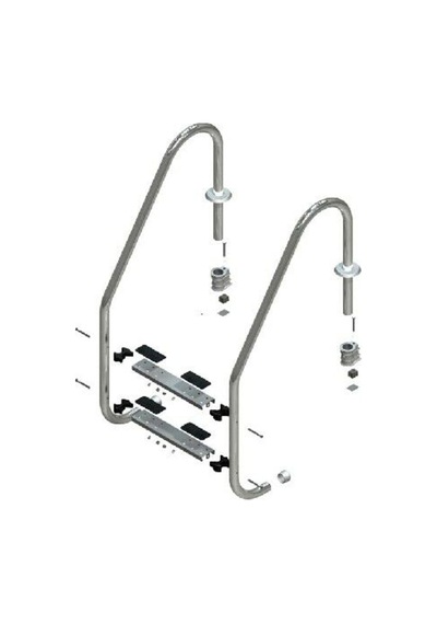 Havuz Merdiveni Standart Model 304 Kalite - 2 Basamak