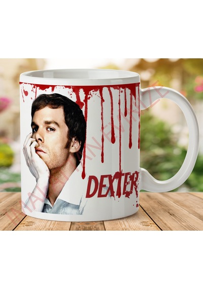Dexter Baskılı Seramik Kupa Bardak