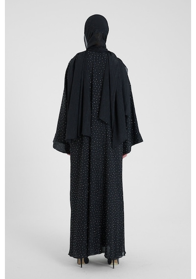 Şakika Shine Taşlı Abaya Ferace & Şal - Standart Beden & Farklı Boy Siyah Şakika Shine Taşlı Abaya Ferace & Şal - Standart Beden & Farklı Boy Siyah