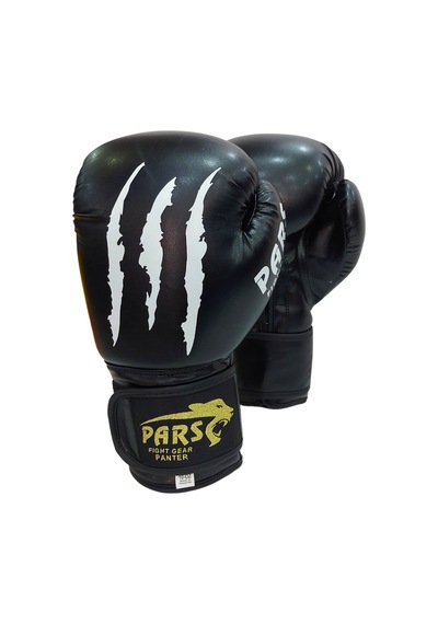 Pars Panter Boks Kick Boks Muay Thai Eldiveni Siyah