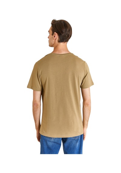 U.S. Polo Assn. Erkek Bisiklet Yaka Basic T-shirt Haki