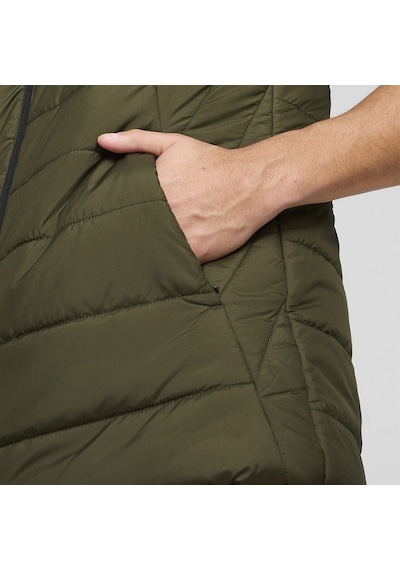 Puma Essential Padded Erkek Haki Dik Yaka Yelek Haki