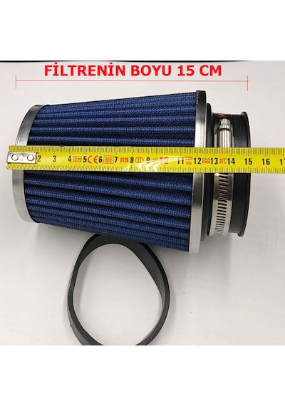 Ayarlanabilir Çaplı Açık Hava Filtresi Dar Mavi Renk 65mm-70mm-76mm