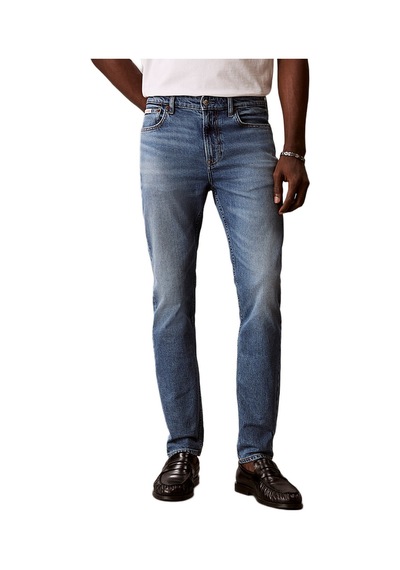 Calvin Klein Lv04rf742g Slim Taper Erkek Jean Pantolon Mavi