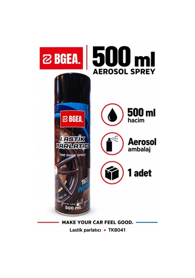 Bgea Lastik Parlatıcı Sprey 500 Ml Tire Shine Aerosol