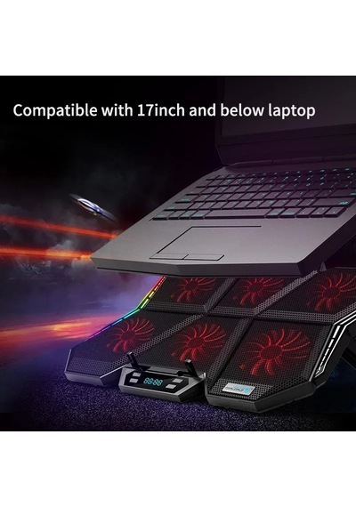 Hpy Pazar Coolcold Rgb Gaming Laptop Soğutucu Altı Fanlı, 12 17"