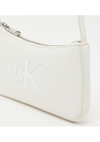 Calvin Klein Lv04f1125g4lx Bold Ck Kadın Omuz Çantası Beyaz