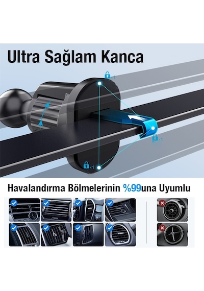 Ally Ml-217 Araç İçi Havalandırma Telefon Tutucu