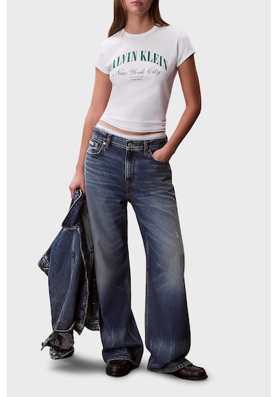 Calvin Klein Bayan T Shirt Lv047f815g Yaf Beyaz