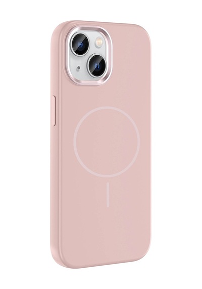 Apple Uyumlu iPhone 15 Kılıf M-safe Şarj Özellikli Metal Kamera Çerçeveli Zore Edi Silikon Kapak