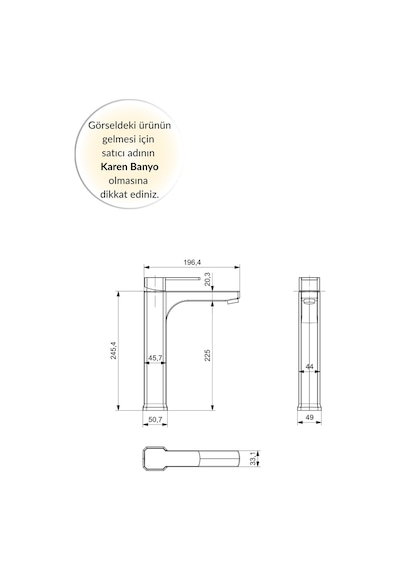 Karen Banyo Robin Çanak Lavabo Bataryası, Krom, Cisa-49019 krom