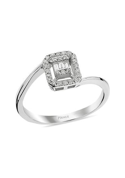 Pirnus Diamond  Baget Yüzük 14 Ayar Altın Gramı : 2.30