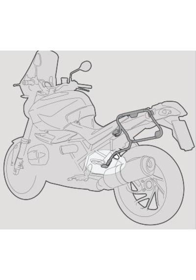 Honda Xl 750 Transalp 23 26 Outback Yan Çanta Demiri Givi Plo1201cam Siyah