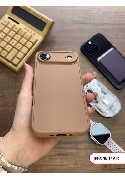 Apple iPhone 17 Air Uyumlu Kamera Korumalı Darbeye Dayanıklı Renk Atmayan Keep Silikon Kılıf Kahverengi Apple iPhone 17 Air Uyumlu Kamera Korumalı Darbeye Dayanıklı Renk Atmayan Keep Silikon Kılıf Kahverengi