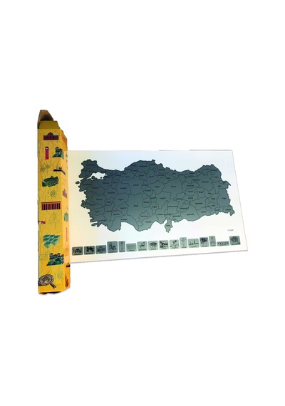 Mapofx Gezkazı Türkiye Haritası 1000 x 1500 CM