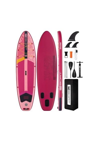 Air Power Pink Şişme Paddle Board Sup Seti 335 X 86 X 15 Cm Çift Taraflı Kürekli, Woven Drop Stitch, 175 Taşıma Kapasiteli, Yüksek Denge Açık Mavi