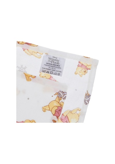 Taç 1500187703 Disney Winnie Pamuk Lisanslı Müslin Ağız Bezi, Çok Renkli