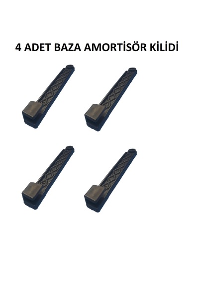 Baza Amortisör Emniyet Kilidi Plastiği Siyah 4 Adet Siyah