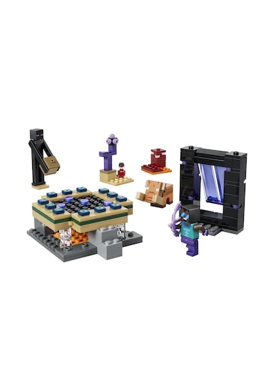 LEGO® Minecraft® Nether ve End Geçidi Yolculuğu 21584 -7 Yaş ve Üzeri Çocuklar için Minifigür İçeren Oyuncak Yapım Seti(192 Parça)