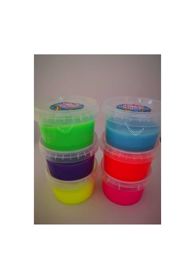 Yumtoys 6'li Renkli Slaym Hazır Slime 6x150gr Rengarenk