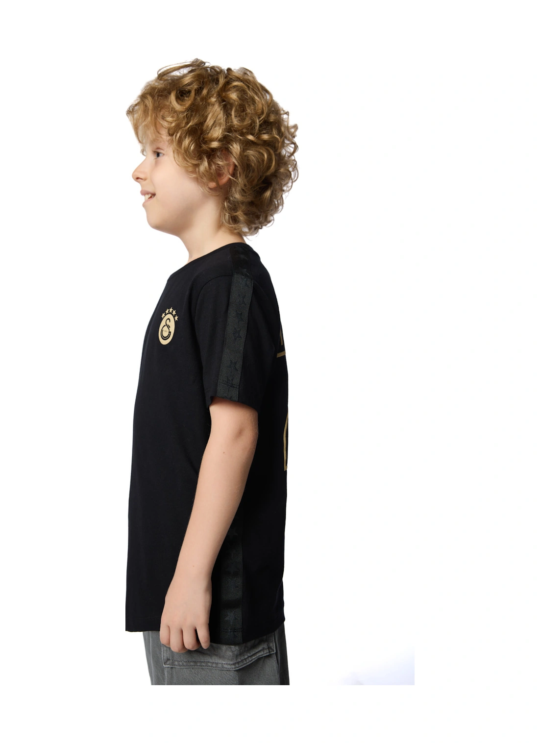 Gsstore Galatasaray 25 Detaylı Çocuk T-shirt C251401 SIYAH