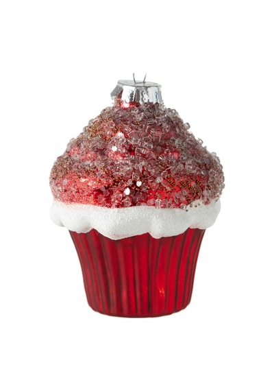 Red Cupcake Ağaç Süsü 10 Cm