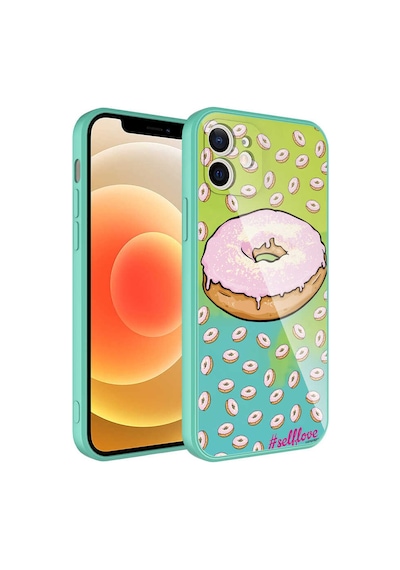 Apple Uyumlu iPhone 11 Uyumlu Kamera Korumalı Desenli Sert Silikon Zore Epoksi Kılıf-no12 NO12 -