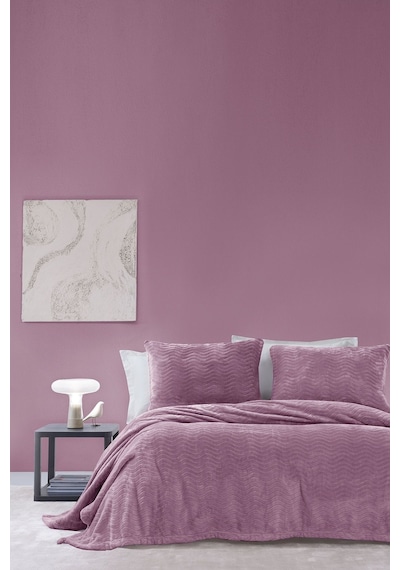 Yataş Dazel Tek Kişilik Battaniye Yatak Örtüsü Seti 170x225 CM - Kül Moru