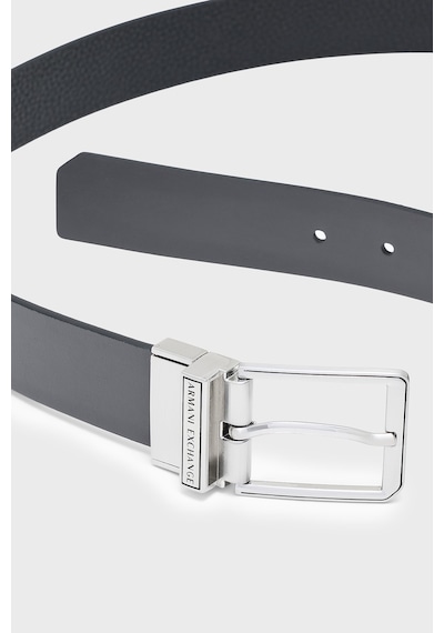 Armani Exchange Deri Logolu Kemer Erkek Kemer Xm003188 Af26723 Mc028 Siyah-gri