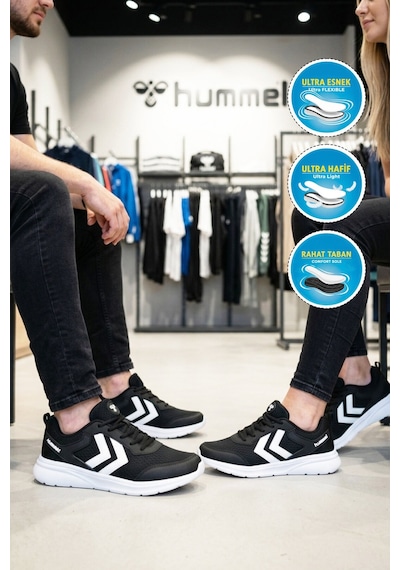 Hummel Siyah Fileli Hafif Esnek Unisex Spor Ayakkabı 900887 Hml Nency Iı
