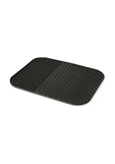 Mainshop Silikon Bulaşık Kurutma Matı Ve Silikon Uçlu Bulaşık Ve Lavabo Fırçası 2'li Set Antrasit Renk