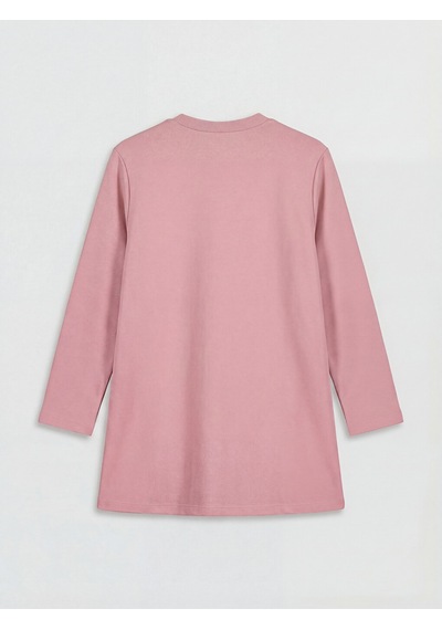 Lcwaıkıkı Classic Lila Bisiklet Yaka Kadın Sweatshirt Tunik