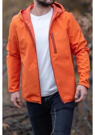 Huğlu Softshell Mont Turuncu Çok Renkli