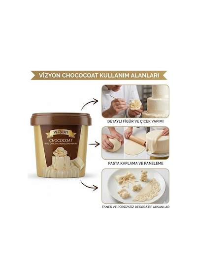 Vizyon Chococoat Beyaz Model Hamuru 1 Kg