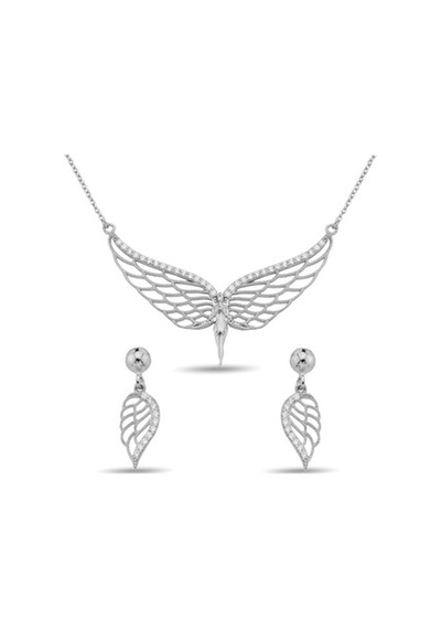 Argentum Concept - Zirkon Taşlı Gümüş Melek Set (137313759)