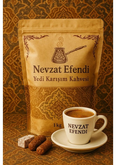 Nevzat Efendi 7 Karışım Dibek Kahvesi 1 Kg Katkısız, Doğal Diğer