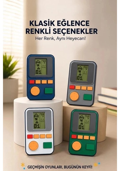 Premium Torima Oyun Kolu Atari Joystick Tetris Gameboy Gc011 Mavi Keyifli Oyuncak