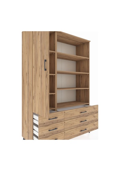 Hyperion Dolap 8 Raflı 6 Çekmeceli Tek Kapaklı 132x44x195 Çam-çam/çam Atlas Çam/atlas Çam Hyperion Dolap 8 Raflı 6 Çekmeceli Tek Kapaklı 132x44x195 Çam-çam/çam Atlas Çam/atlas Çam
