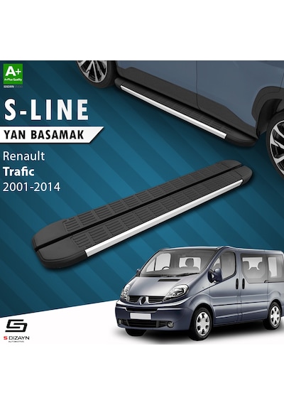 S-Dizayn Renault Trafic 2 Kısa Şase S-Line Aluminyum Yan Basamak
